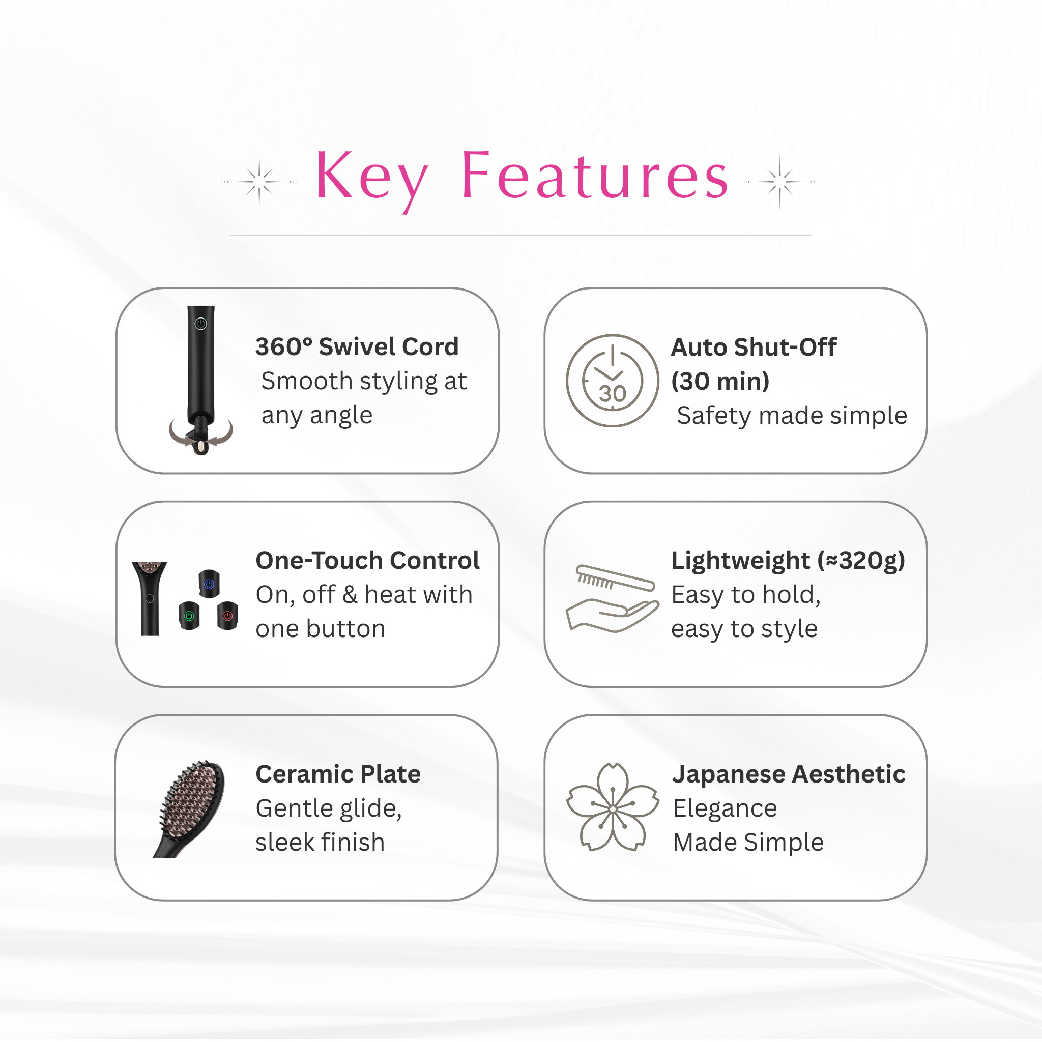 belulu Quick & Easy  Straight Brush